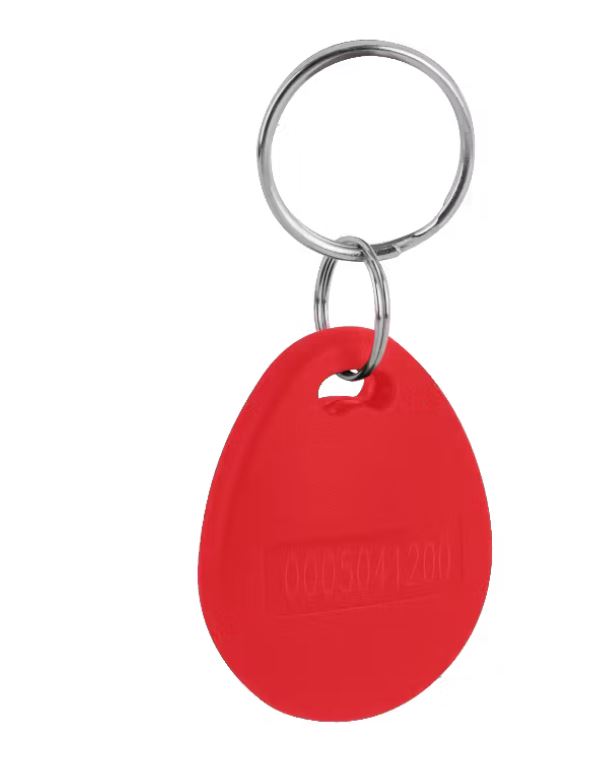 125kHz RFID kulcskarik�s k�rtya HT4168 chippel, piros, IDT-2000EM-rd